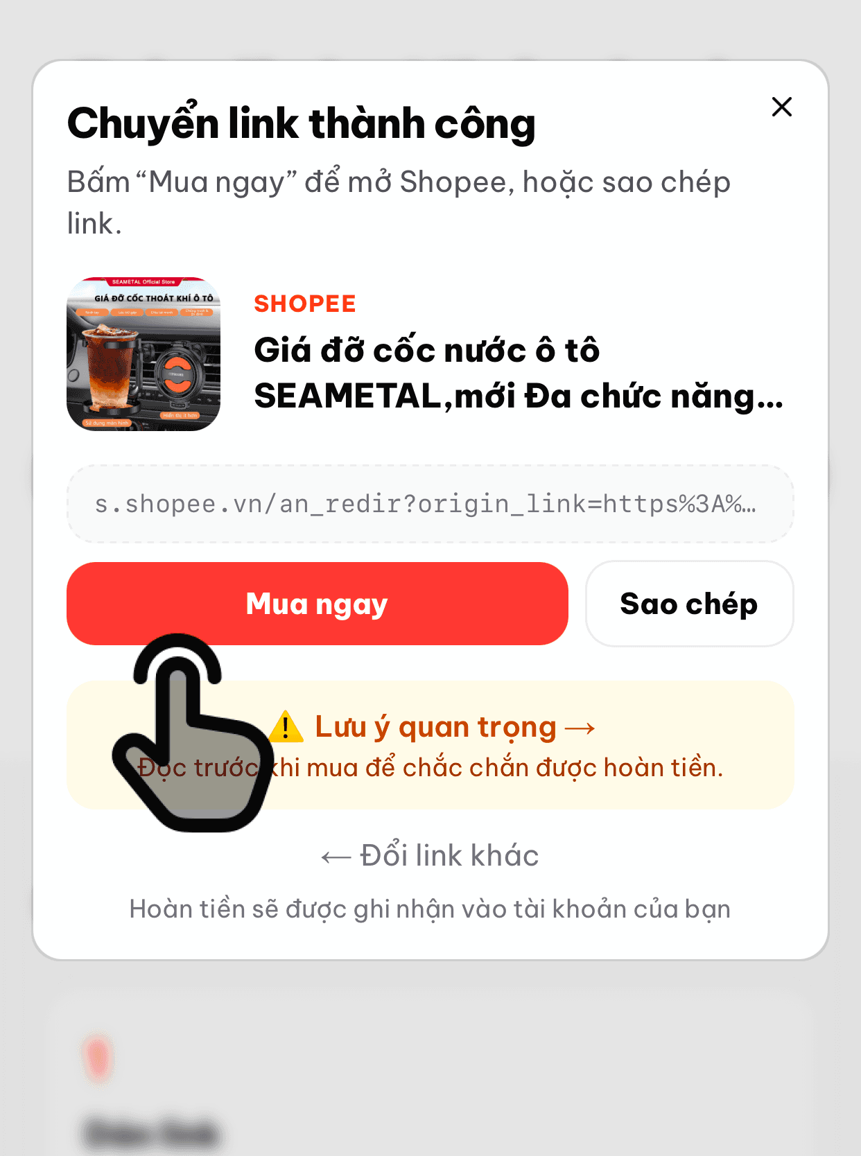 Bước 4: Nhấn "Mua ngay"